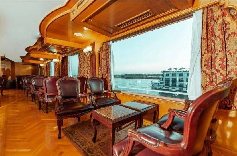 Lounge aboard the MS Sultan Hassan Nile Cruise Nile cruise